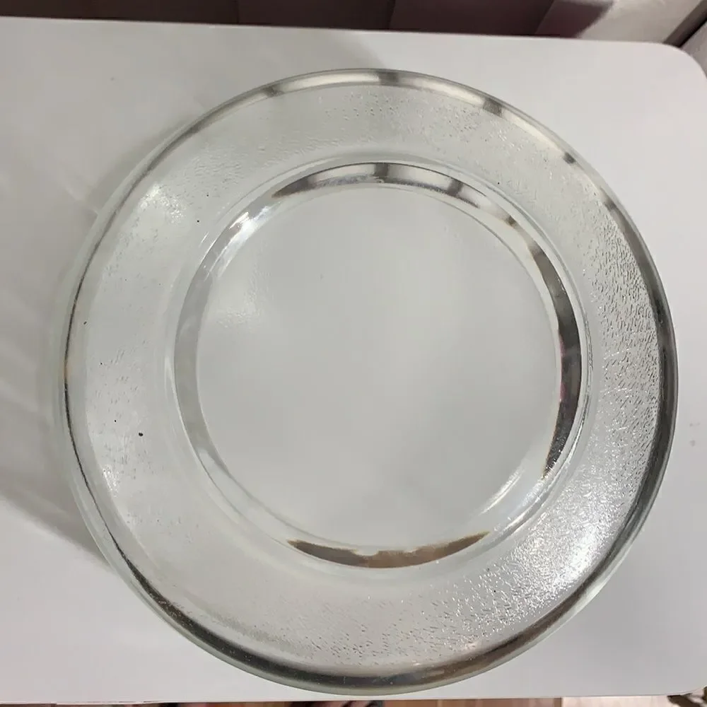 Bowl 1 Gallon Heavy Durable Vintage Clear Glass 2 Handle Pour Spout Mixing Bowl